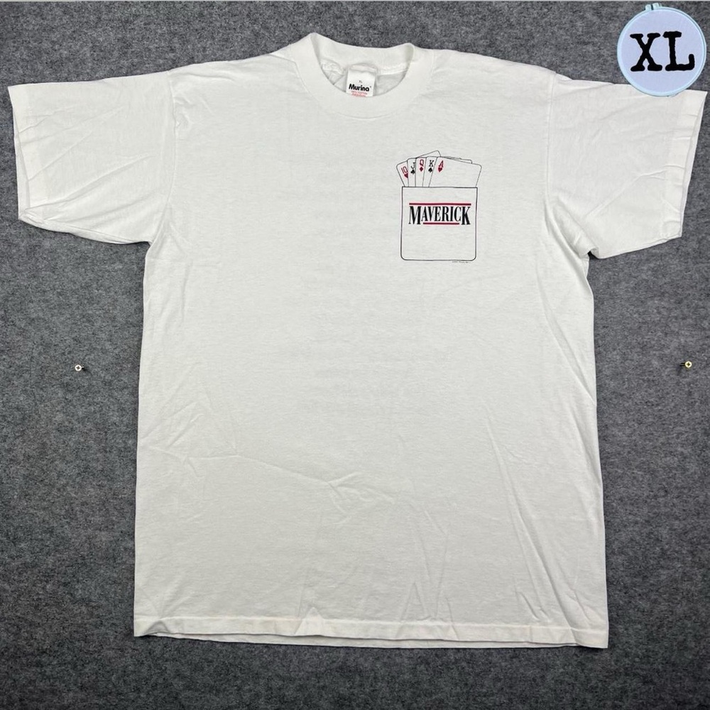 Vintage 90’s Maverick Movie Poker Tee Shirt
